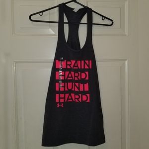 Under Armour Heather Dark Gray Tank Top - NWT